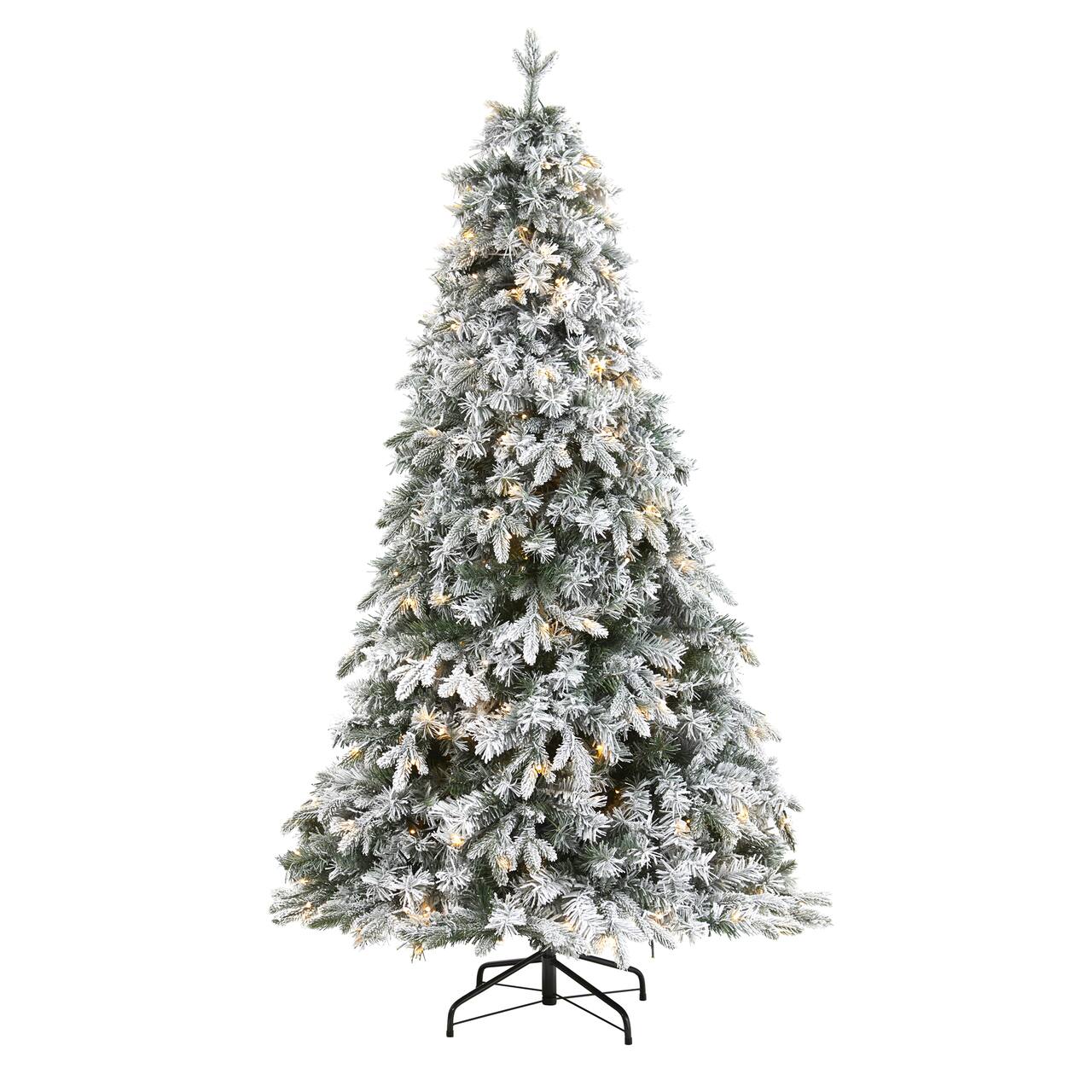 6ft. Pre-Light Vermont Mixed Pine Artificial Christmas Tree, Clear LED Lights